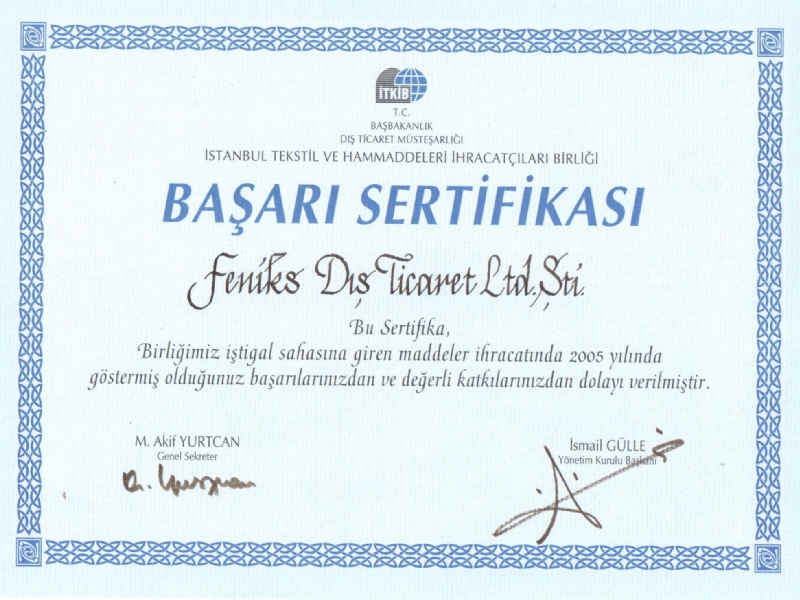 Our Certificates