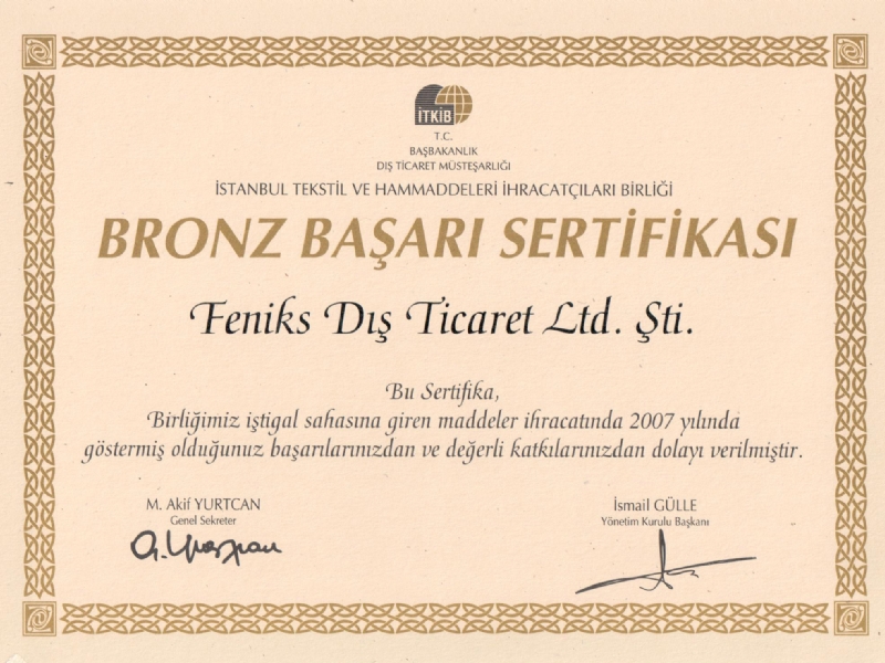 Our Certificates
