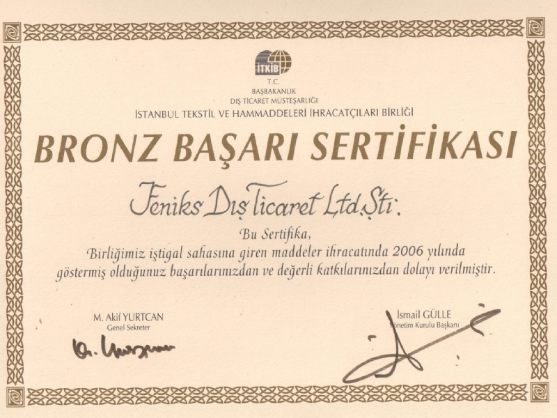 Our Certificates